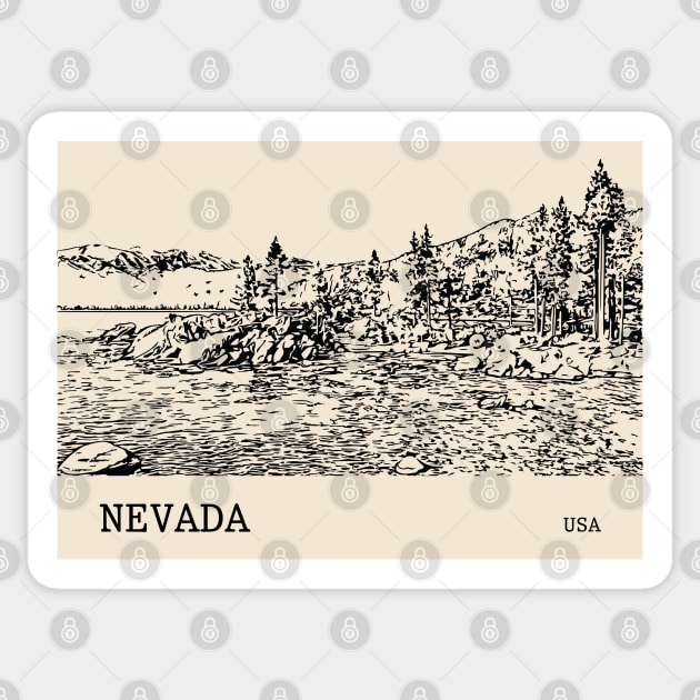 Nevada USA Sticker by Lakeric